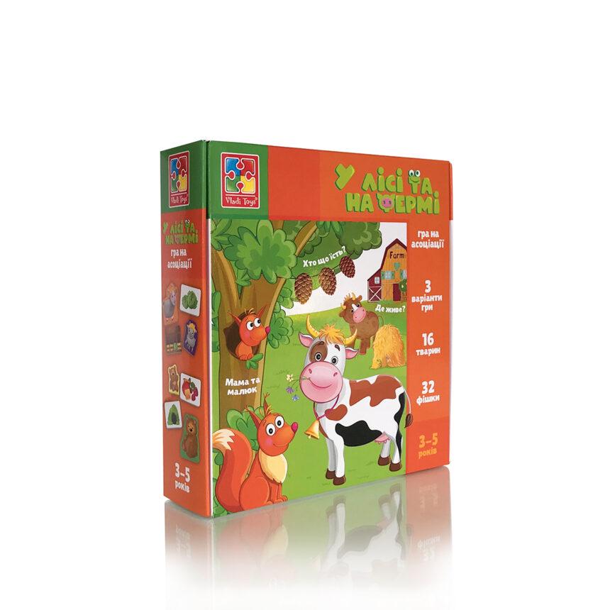 Міні-розвивашка Vladi Toys ассоціації у лісі та на фермі (MTT-136397)