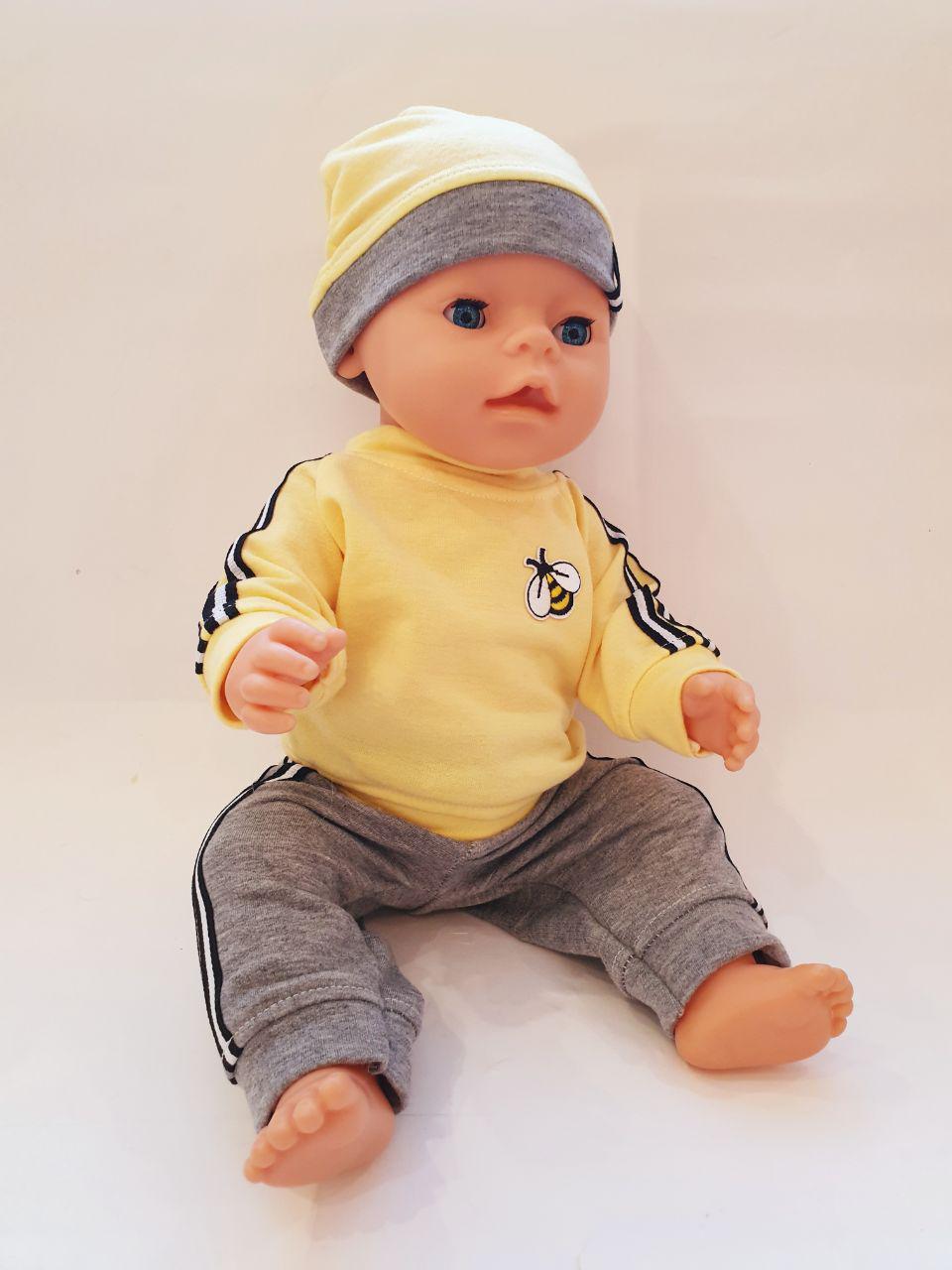 Набір одягу для ляльки Бебі Борн Бджілка 85 40-43 см Жовто-сірий - фото 3 Набір одягу для ляльки Бебі Борн Бджілка 85 40-43 см Жовто-сірий - фото 3