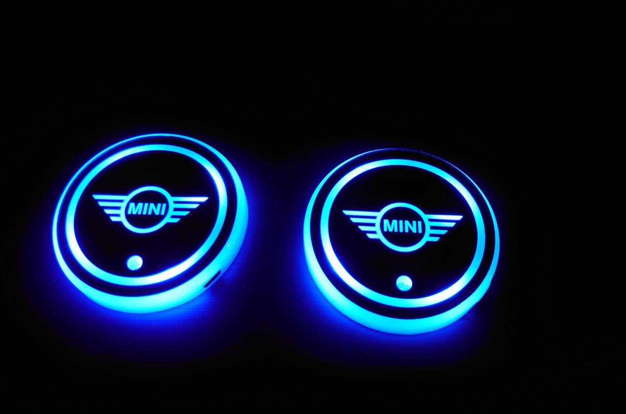 Подсветка подстаканника с логотипом автомобиля Mini (2071429155) - фото 2 Подсветка подстаканника с логотипом автомобиля Mini (2071429155) - фото 2