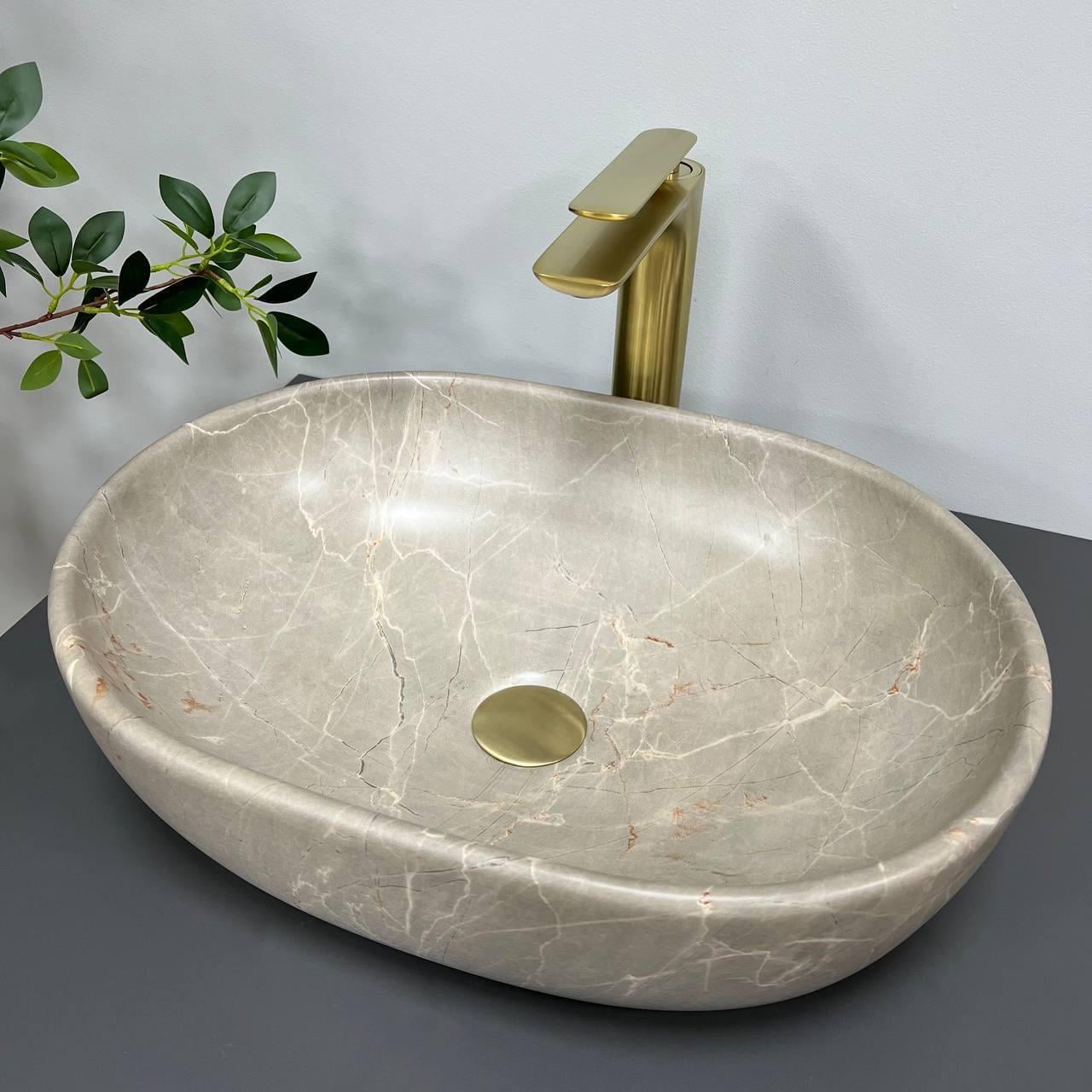Умывальник накладной VBI MODENA S Beige Stone Matt (2808389667)
