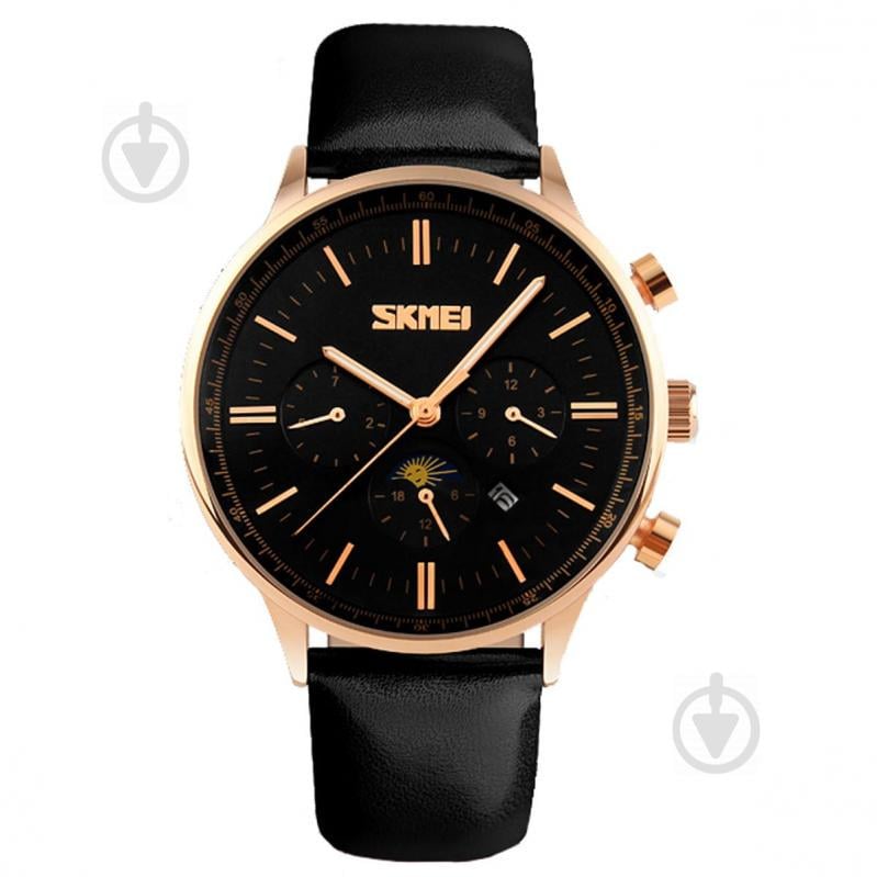 Часы Skmei 9117 Gold Case Black Dail BOX (9117BOXGBK)
