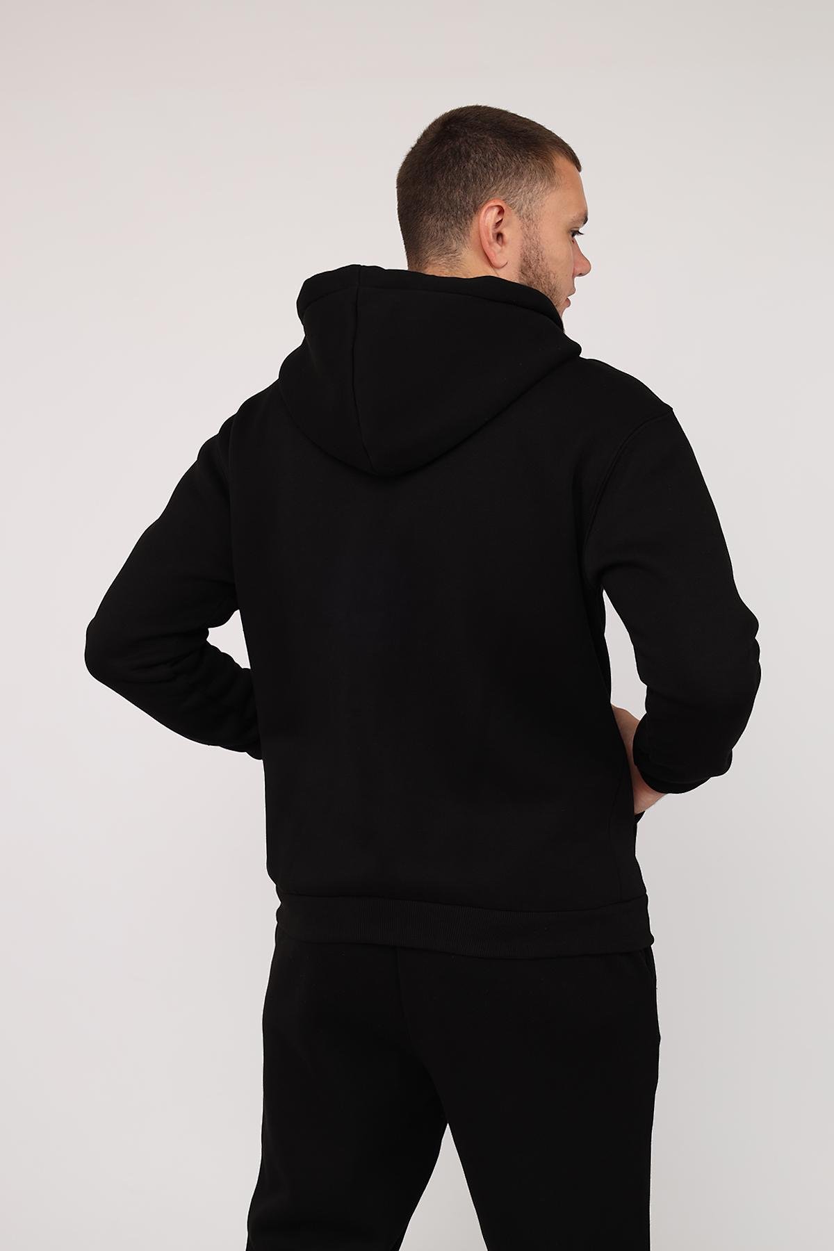Толстовка на блискавці чоловіча ЦБ-00279989 р. 46 Чорний (SKT001074152) - фото 5 Толстовка на блискавці чоловіча ЦБ-00279989 р. 46 Чорний (SKT001074152) - фото 5