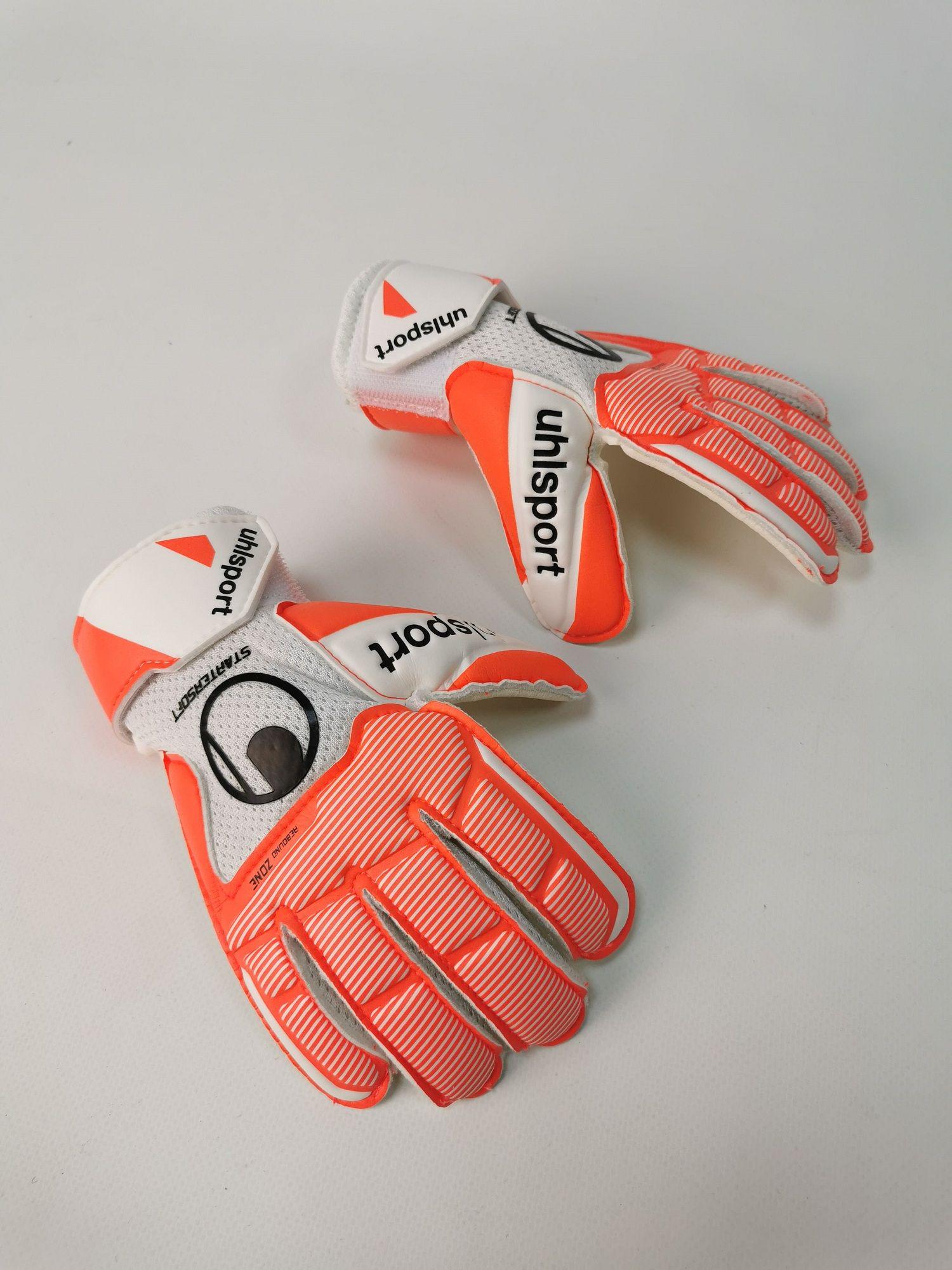 Перчатки вратарские Uhlsport Starter Soft 306 1011173 02 2020 р. 2 Белый/Оранжевый - фото 4