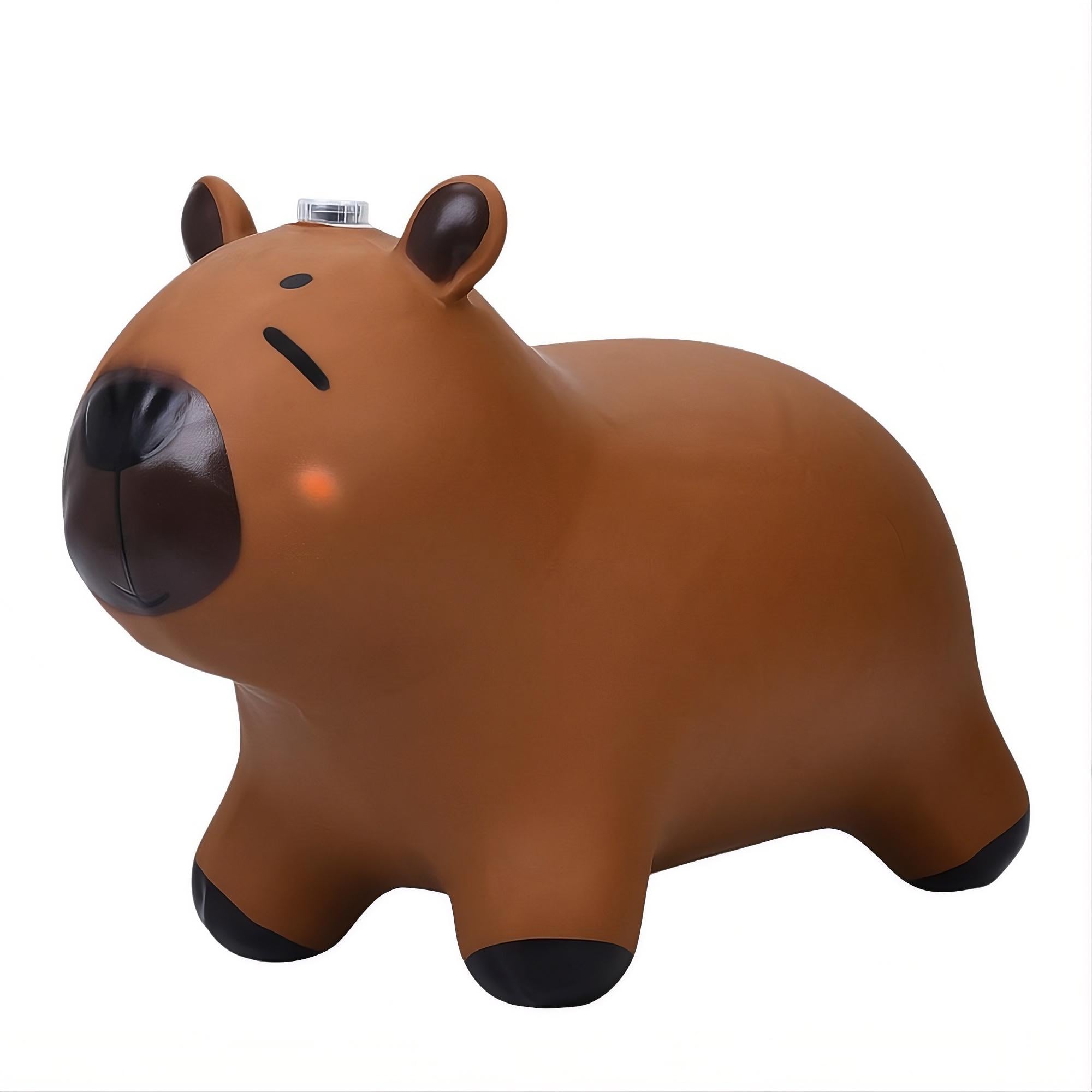 Стрибун-тваринка дитячий MS 4695-1 Капібара ПВХ 1400 г музика та світло 30×27×6 см (33995836)