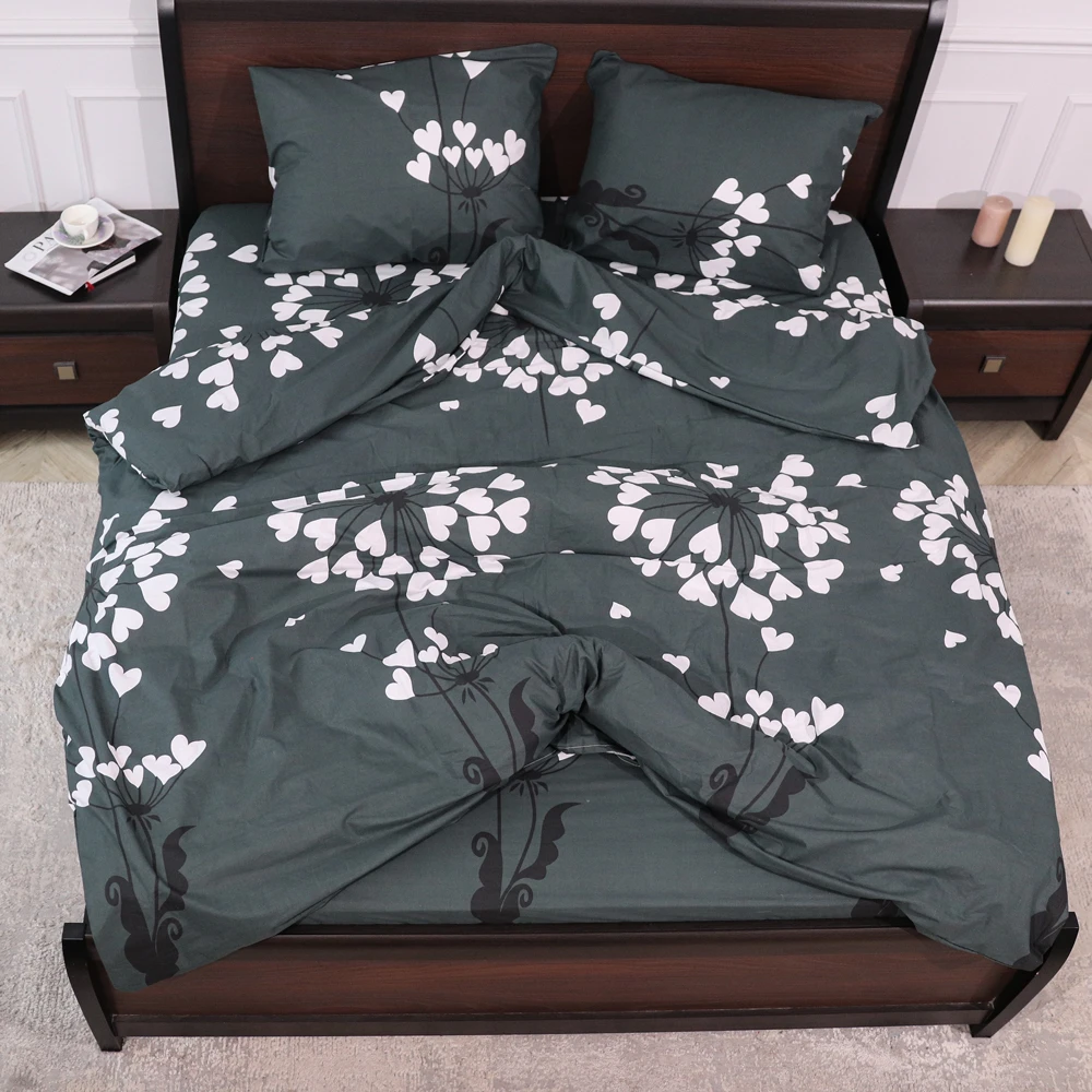 Комплект постільної білизни ТМ Черешенька із бязі Gold полуторний 150х220 cм (40110)