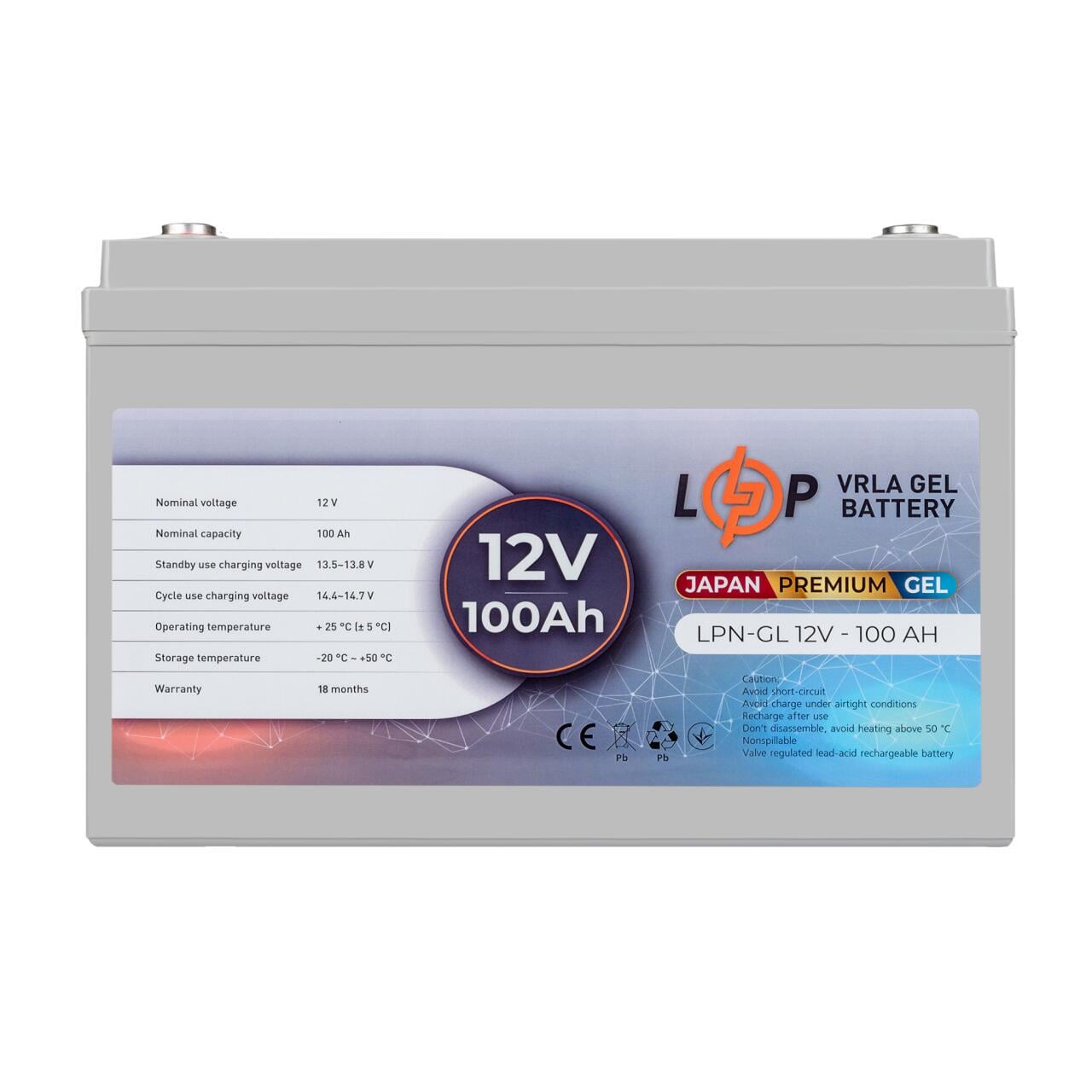 Аккумулятор гелевый LPN-GL 12V-100 Ah
