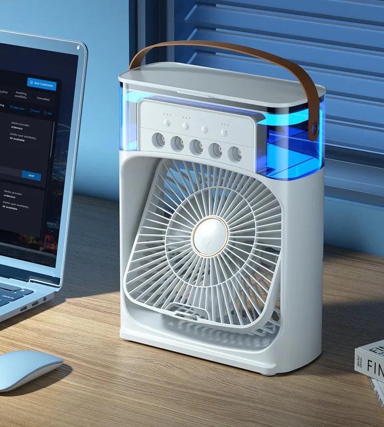 Вентилятор-міні настільний з контейнером для ароматизатора Air Cooler Fan (21590874) - фото 3