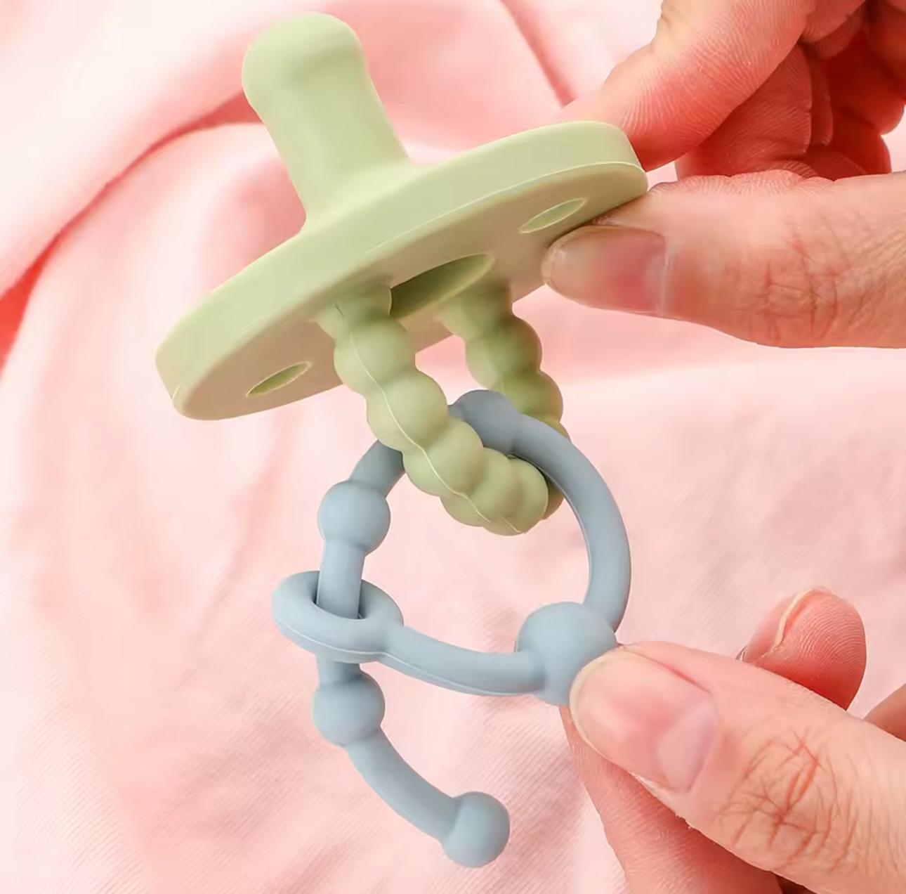 Держатель силиконовый для бутылочки/пустышки/игрушек и клипсы Розовый - фото 5 Держатель силиконовый для бутылочки/пустышки/игрушек и клипсы Розовый - фото 5