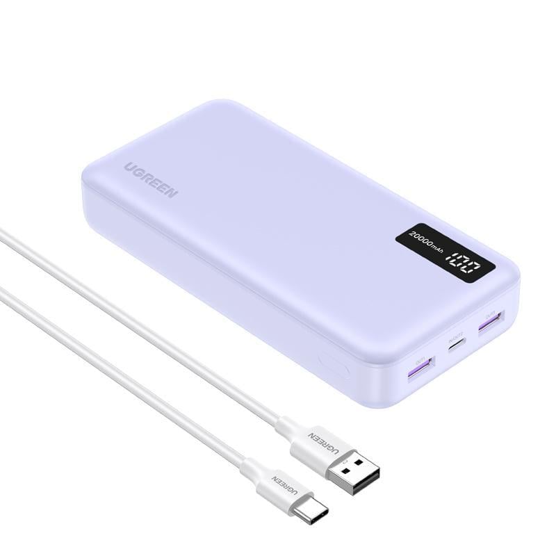 Повербанк для телефону UGREEN PB312 20000 mAh 22.5 Вт Фіолетовий (65590B)