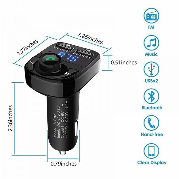 FM-трансмітер X8 Bluetooth 2 USB - фото 2