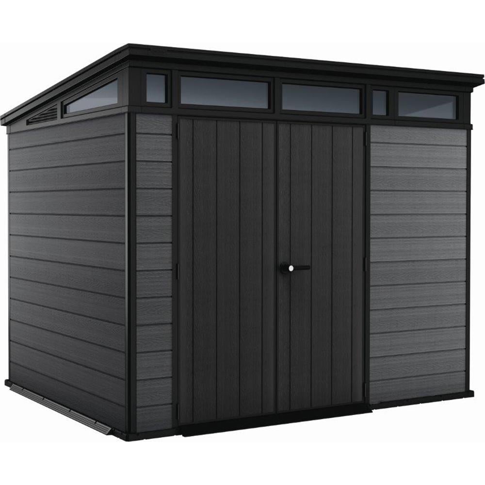 Будиночок садовий Keter Cortina 9x7 279х218 см Темно-сірий (255060)