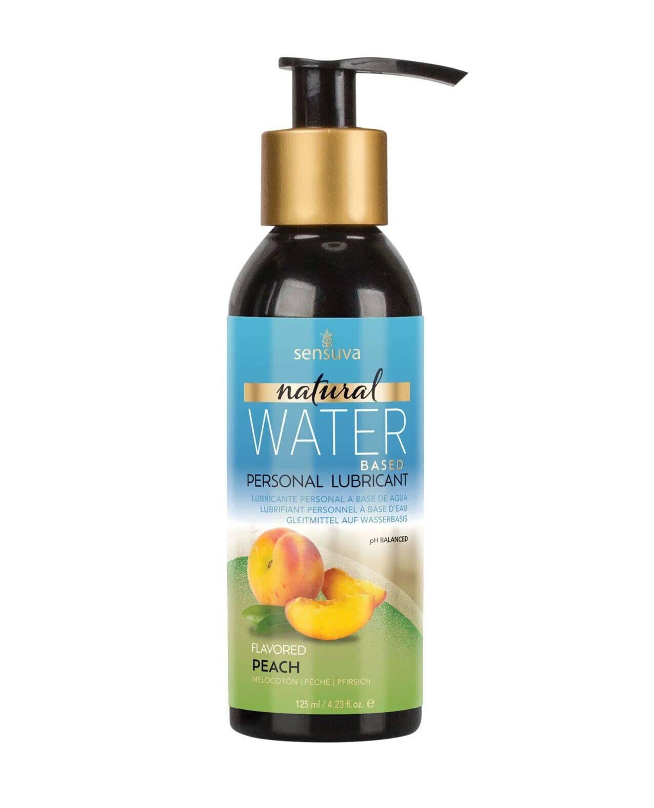 Смазка на водной основе Sensuva Natural Water-Based Peach без глицерина и парабенов 125 мл (37990333)