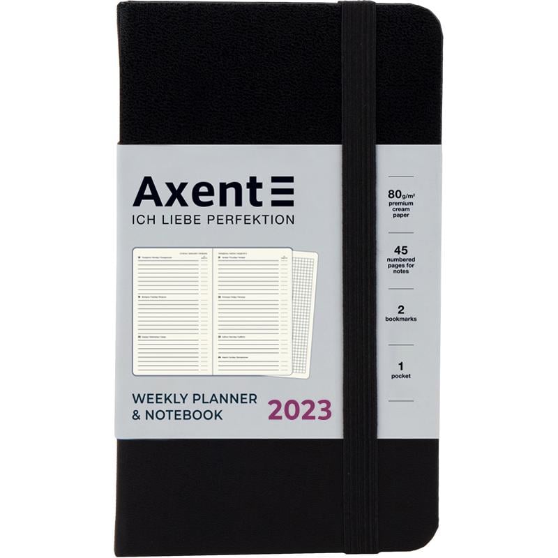 Еженедельник Axent Pocket Strong 90x150 мм 96 листов Черный (8508 23 01 A)