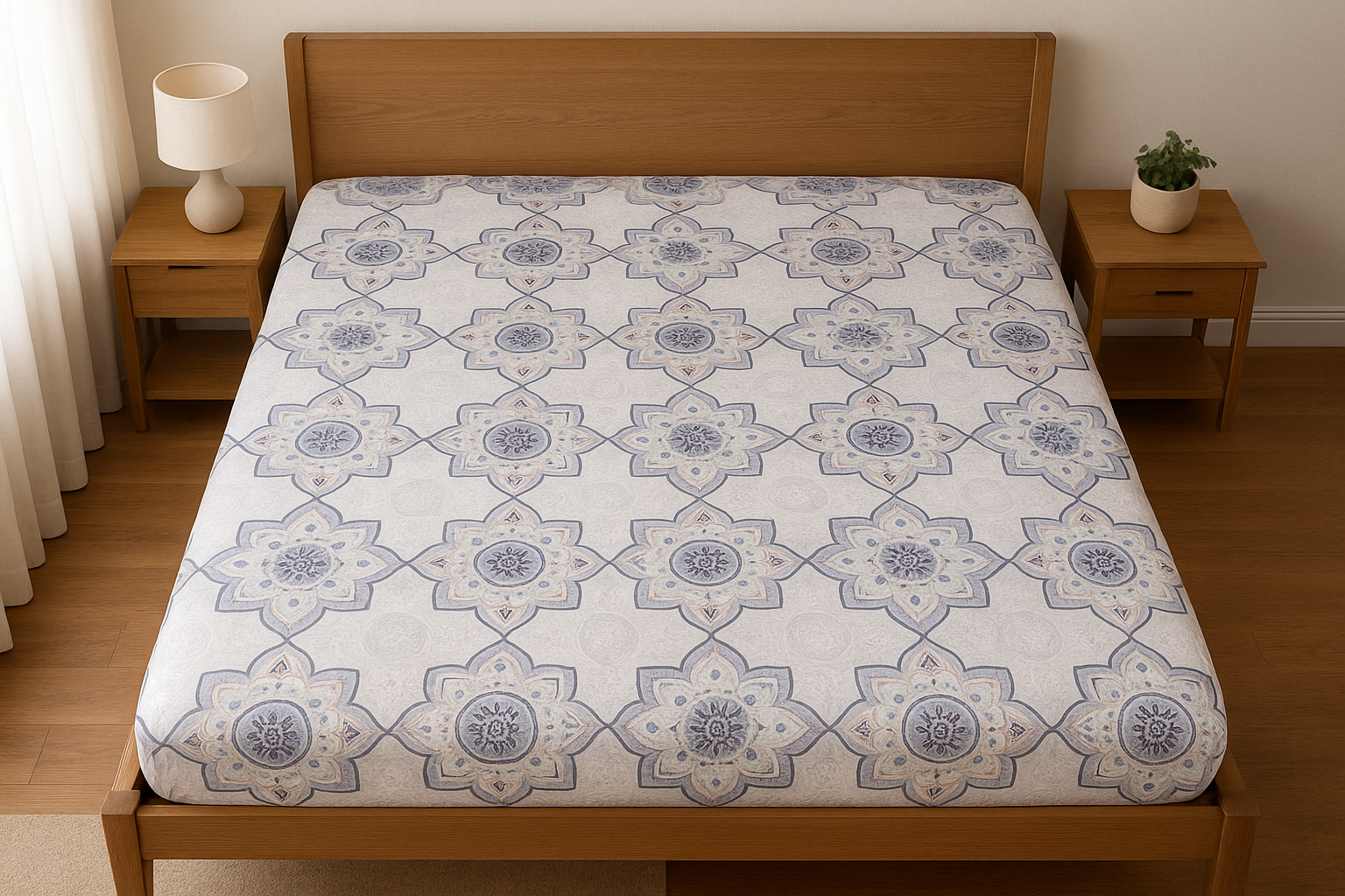 Простынь на резинке My Tale бязь 90х200 см (G-10-091-2/WP/x90)