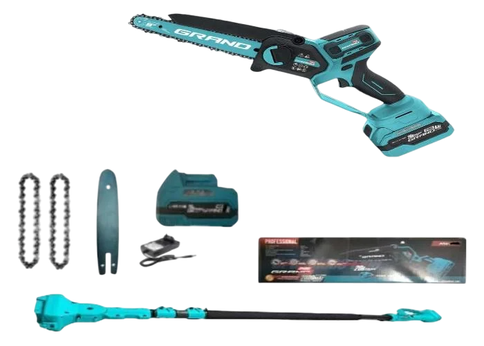 Пила ланцюгова акумуляторна Grand АПЦ-8HS/4-1 High Speed з подовжувачем VS'2000 (29818761) Пила ланцюгова акумуляторна Grand АПЦ-8HS/4-1 High Speed з подовжувачем VS'2000 (29818761)