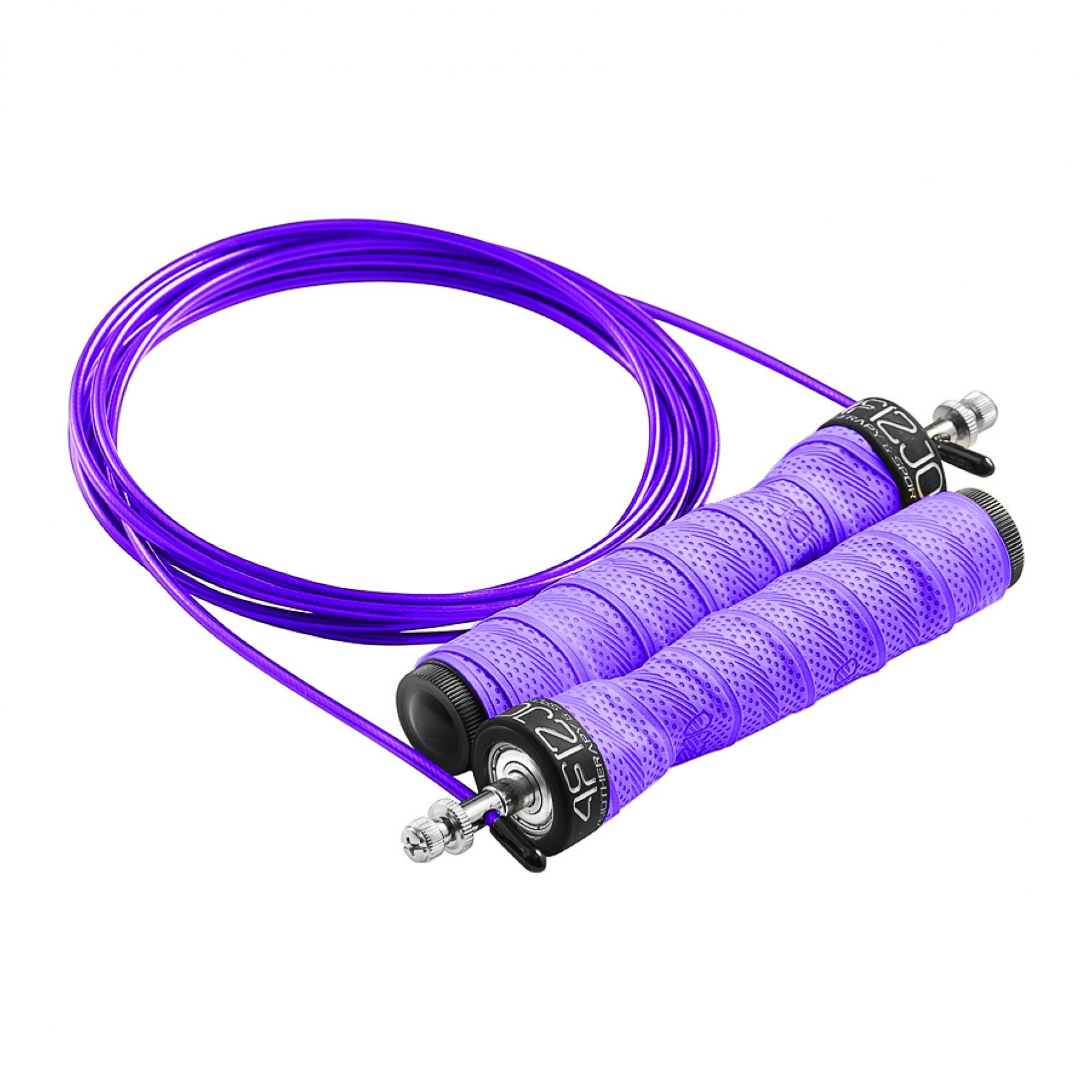 Скакалка скоростная 4FIZJO Speed Rope PRO+ для кроссфита Фиолетовый (20597)