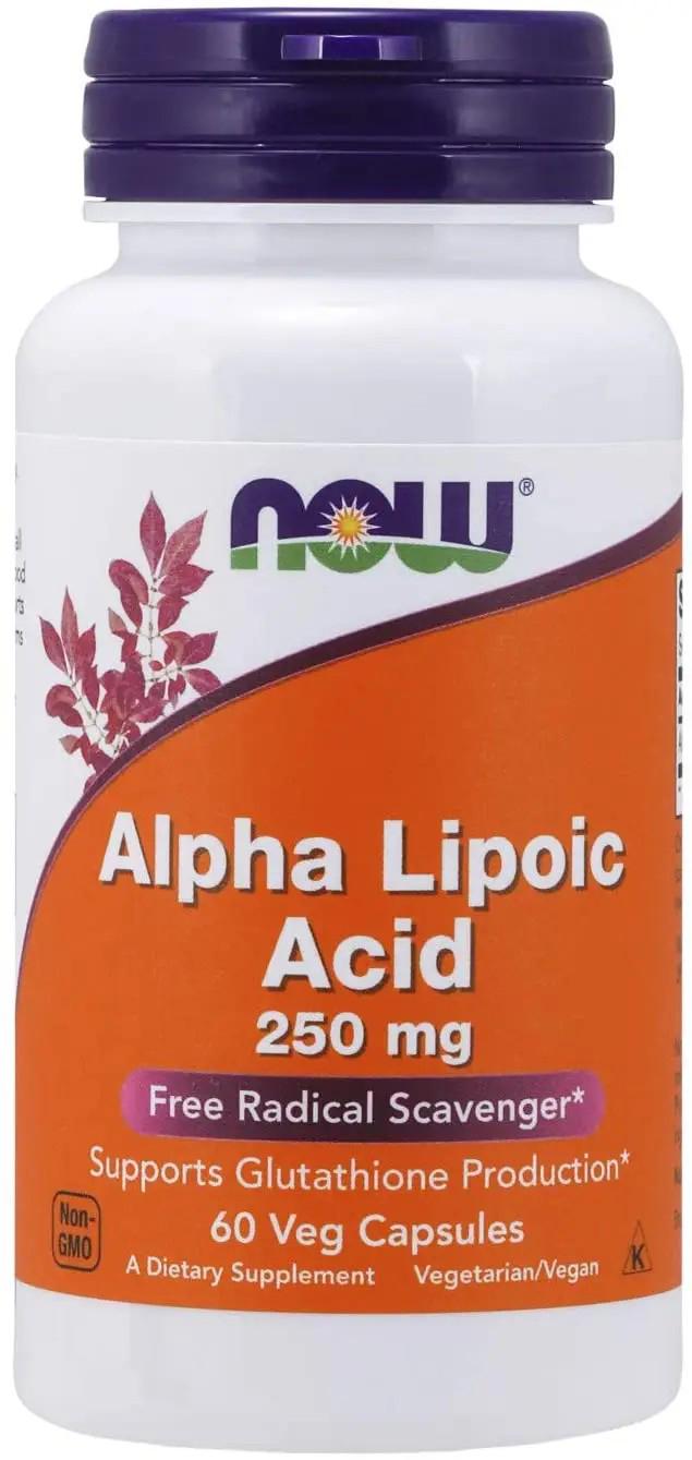 Альфа-ліпоєва кислота NOW Alpha Lipoic Acid 250 мг 60 капсул Альфа-ліпоєва кислота NOW Alpha Lipoic Acid 250 мг 60 капсул