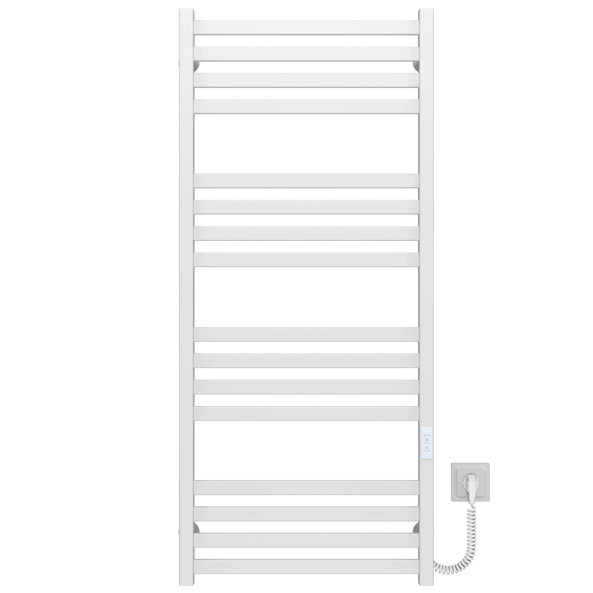 Полотенцесушитель электрический Deffi Magnus П16 WD04 правое подключение нержавеющая сталь 500х1200 мм Белый (A.MA.120.50.16.E.W.R.4)