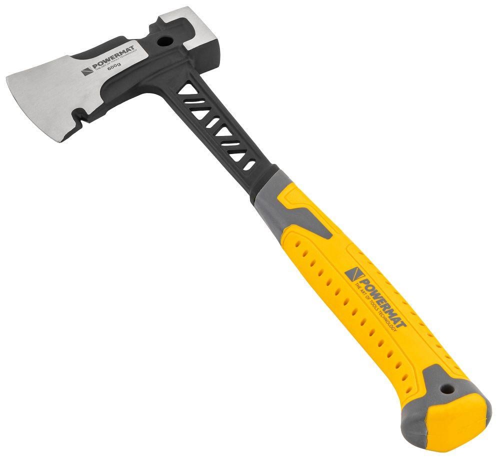 Топор-колун Powermat PM-AX-600-910T 3в1 закаленная сталь 600 г боек 910 г (SOFT-GRIP)