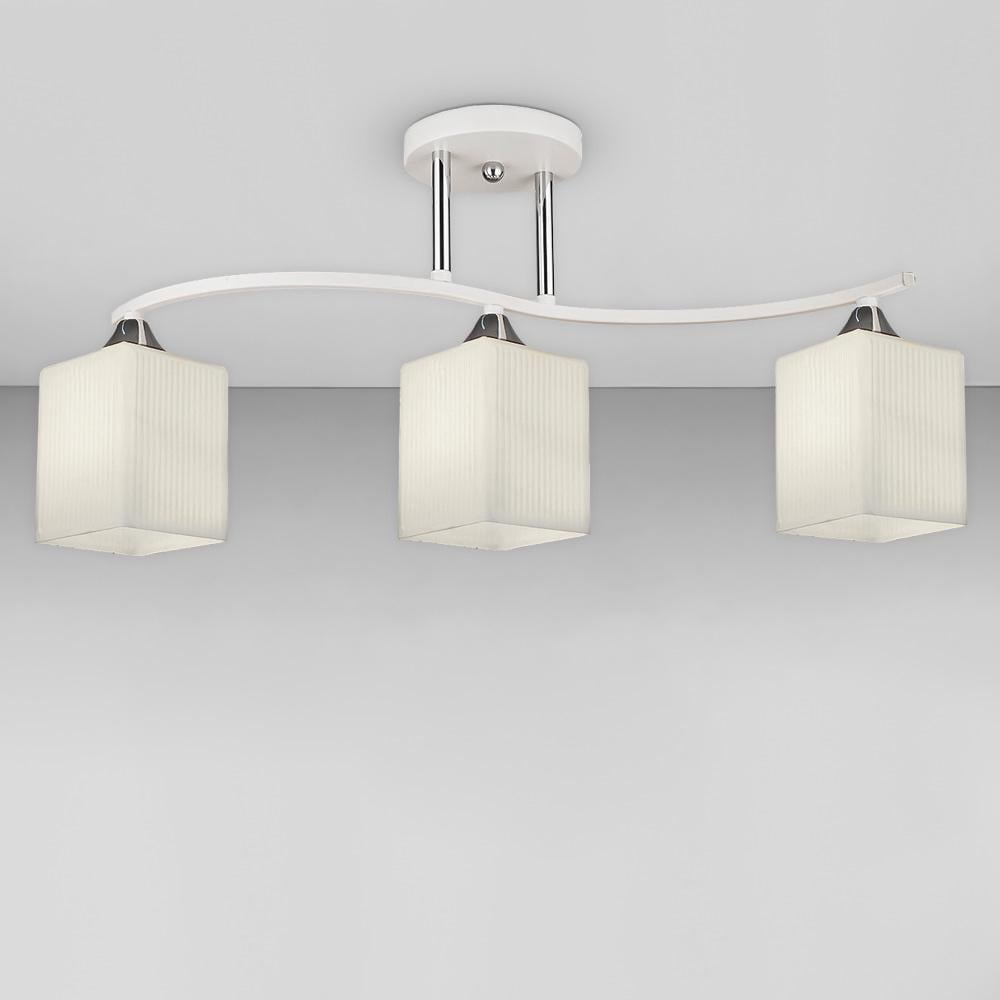 Люстра стельова Lighthouse SR-19379/3 WT/CR 620х125х270 мм Хром/Білий Люстра стельова Lighthouse SR-19379/3 WT/CR 620х125х270 мм Хром/Білий