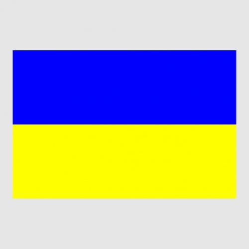 Стикер УКРАИНА 55x36,6 см Синий с желтым (21562720)