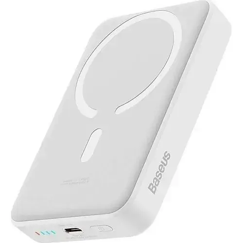 Батарея портативная BASEUS Magnetic Mini Wireless Quick Charging PPCX110202 10000 mAh 30W White