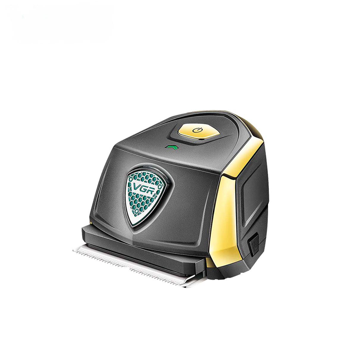 Машинка для стрижки волосся VGR V-910 з 9 насадками IPX7 Чорний/Золотистий (29596523)