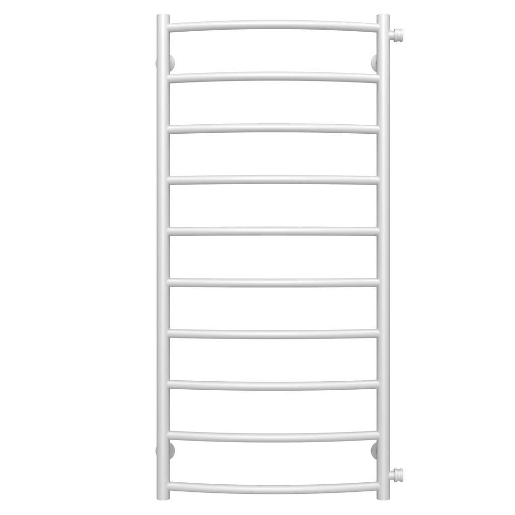 Полотенцесушитель водяной Deffi Классик П10 боковое правое подключение нержавеющая сталь 500х1100 мм Белый (C.DK.110.50.10.WC)