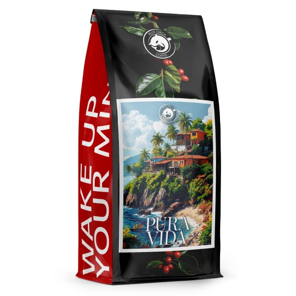 Кава в зернах Pura Vida Blue Orca Coffee 100% арабіка свіжообсмажена 1 кг (2903469818)