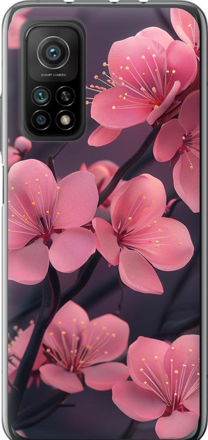 Чехол на Xiaomi Mi 10T Pro Пурпурная сакура (6075u-2679-42517)