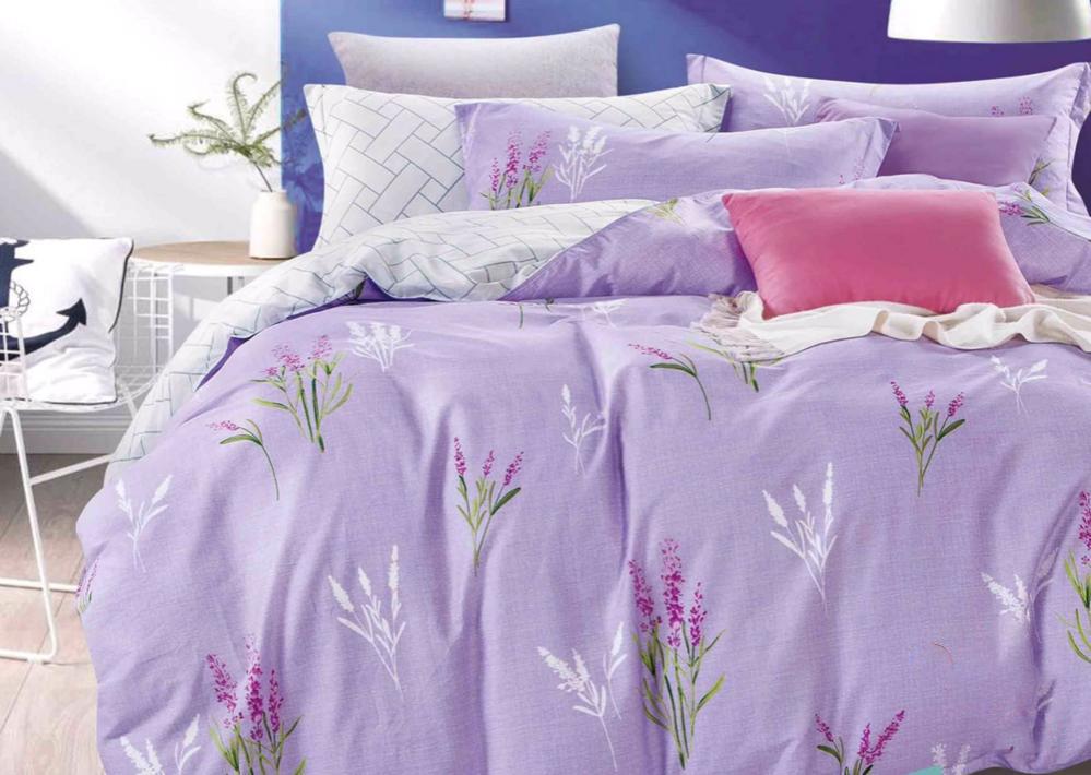 Комплект постельного белья Viluta Лаванда двуспальный ранфорс 21146 Сиреневый (DR010733)