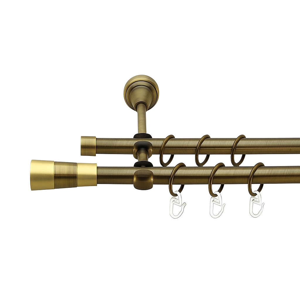 Карниз трубчастий дворядний Orvit Валео 16/16 мм 200 см Антик (000-6254) Карниз трубчастий дворядний Orvit Валео 16/16 мм 200 см Антик (000-6254)