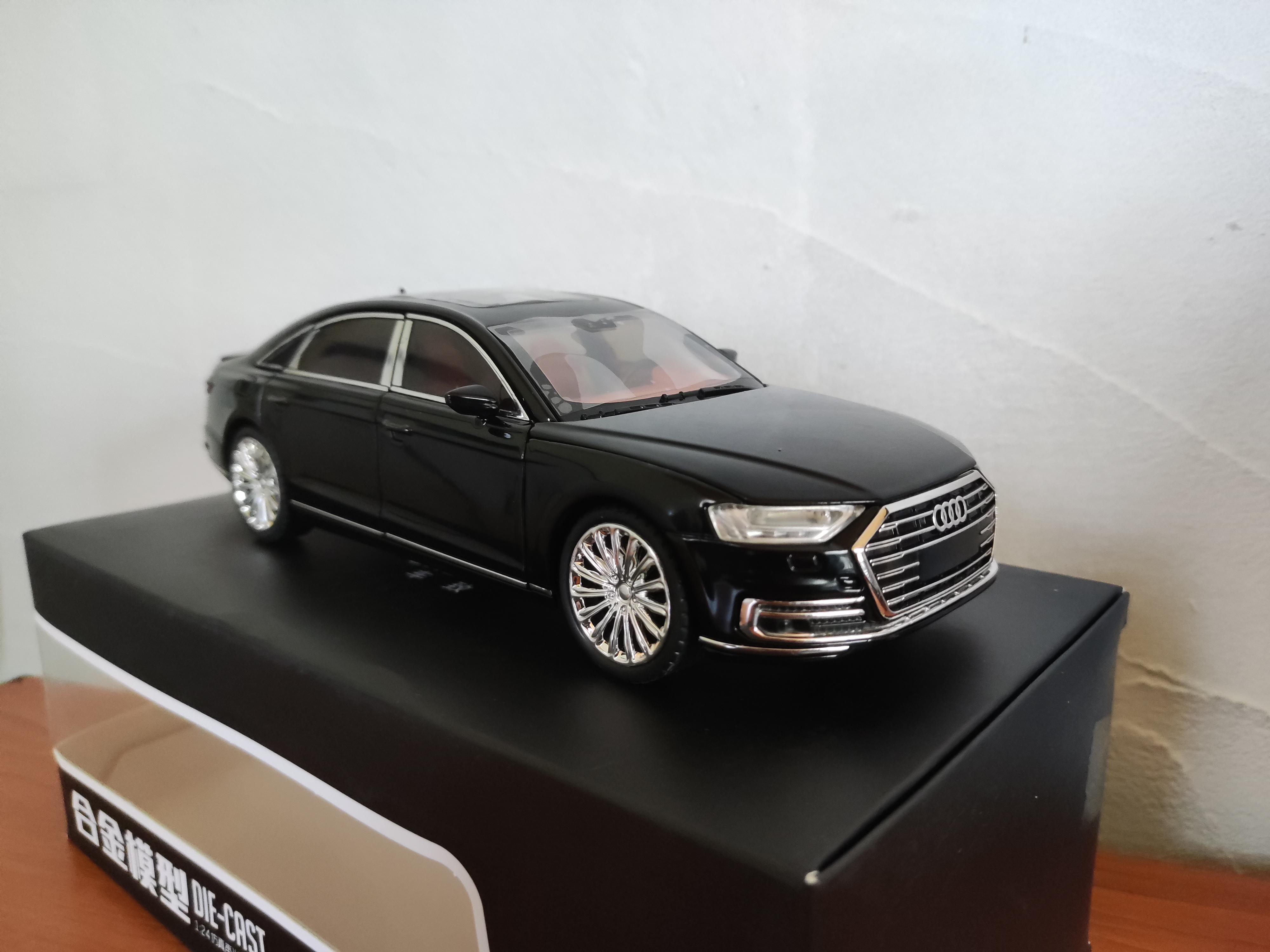 Звуковые световые эффекты Audi A8 Масштаб 1:24 21,5 см Белый - фото 5