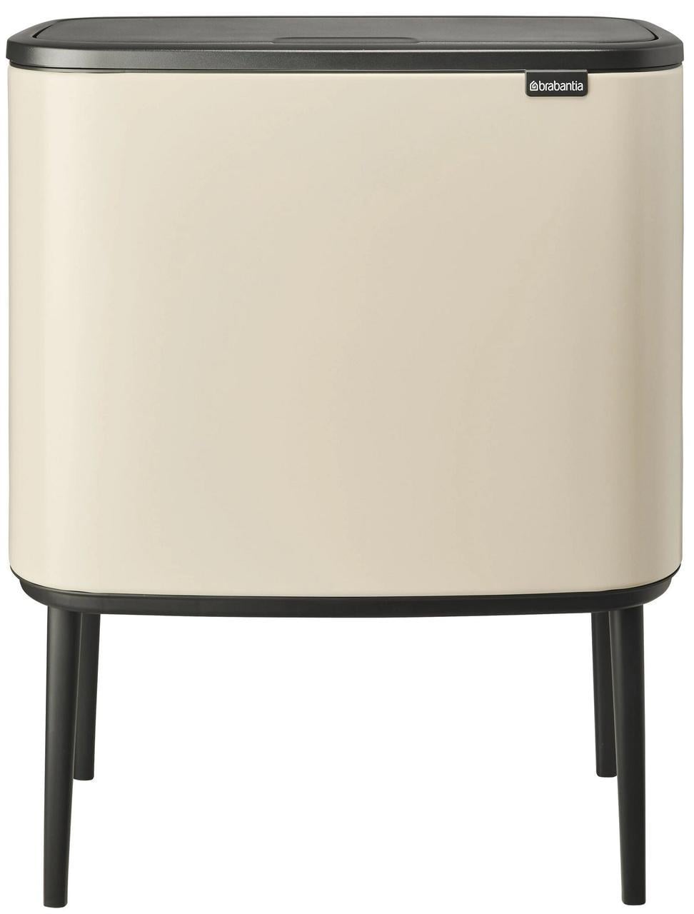 Мусорный бак для сортировки Brabantia Bo Touch Bin 11+23 л Бежевый (201585)