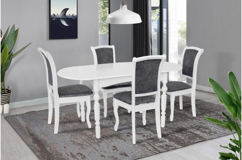 Обеденный стол Микс Мебель Бруно раскладной 1290х340х750 мм Белый - фото 4 Обеденный стол Микс Мебель Бруно раскладной 1290х340х750 мм Белый - фото 4