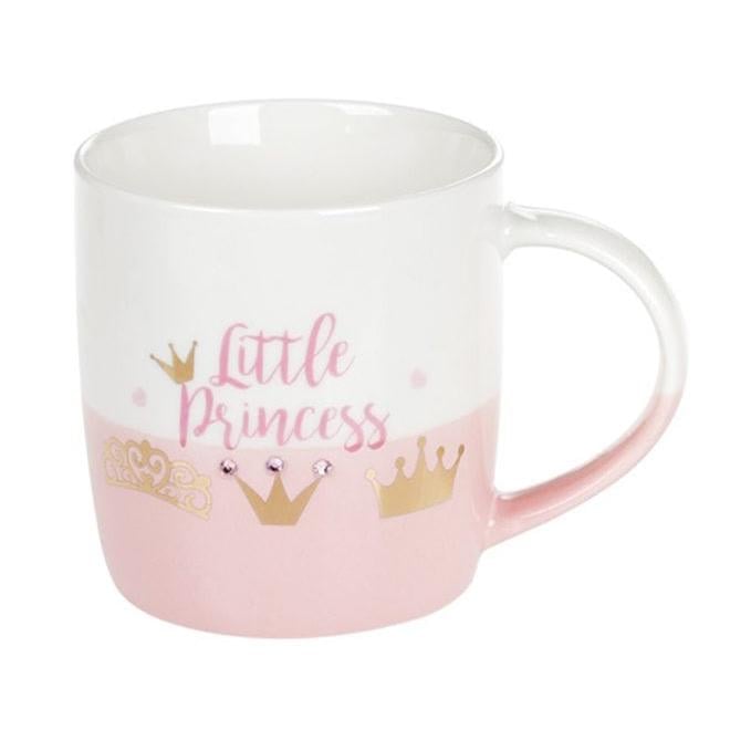 Чашка фарфоровая со стразами Flora Сказочный принц 0,35 л (32243)