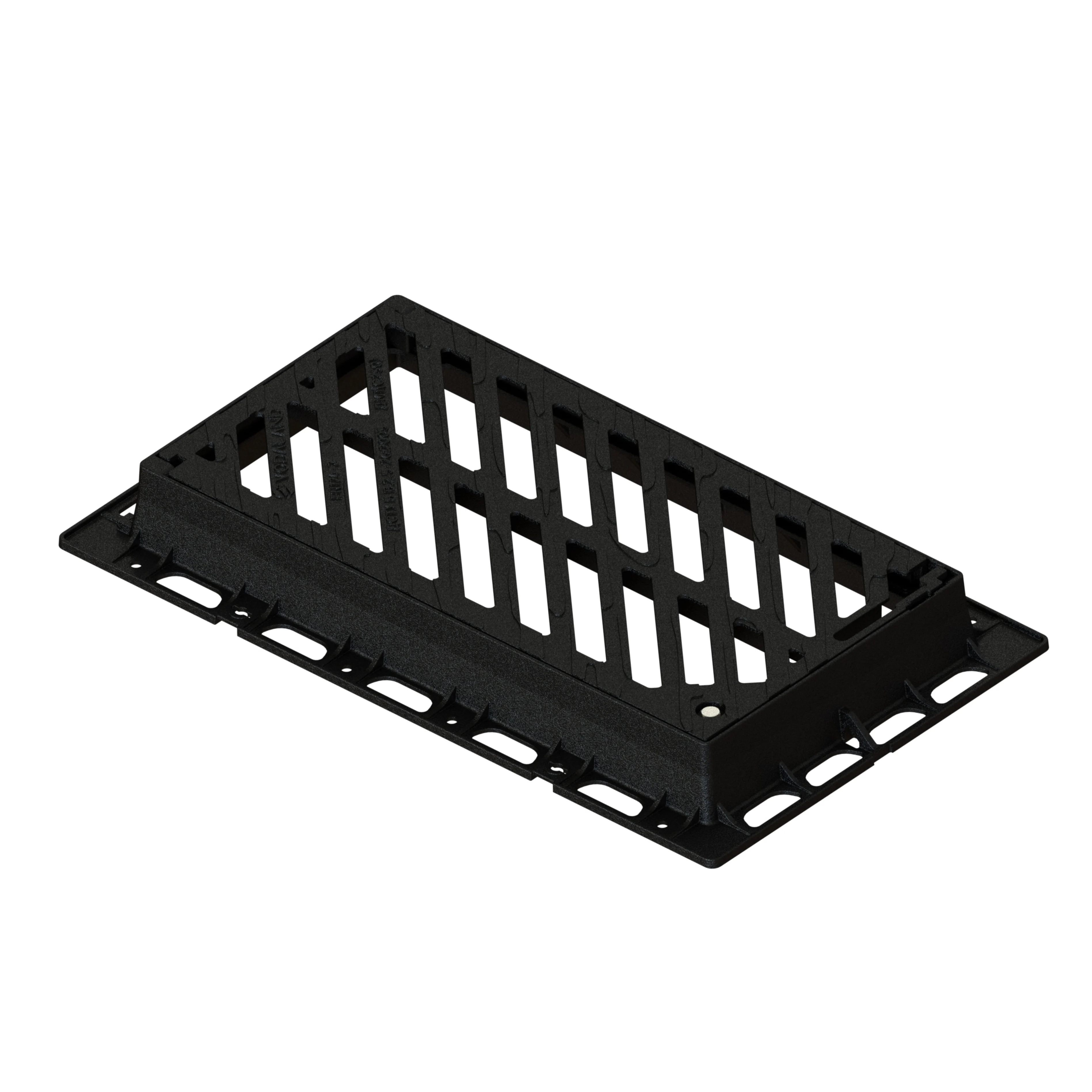 Дождеприемник чугунный Vodaland 540х940 Волна магистральная прямоугольная с замком класс C250 (35359-44U)