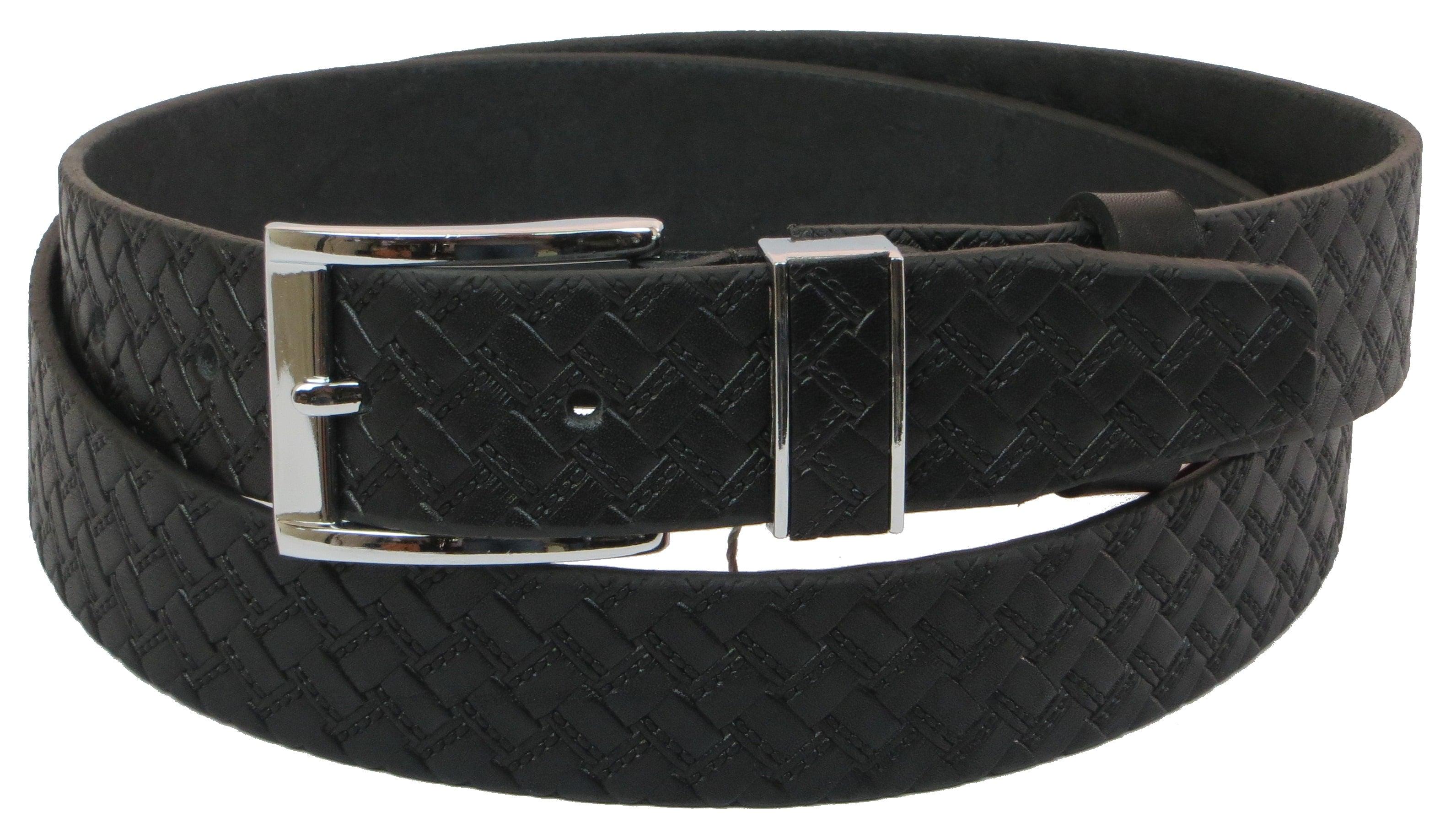 Ремень мужской Skipper кожаный Черный (1078-35)