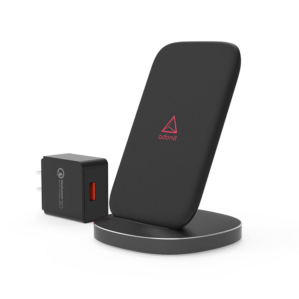 Зарядные устройства для телефонов Adonit Wireless Fast Charging Stand Black (3130-17-07-C)