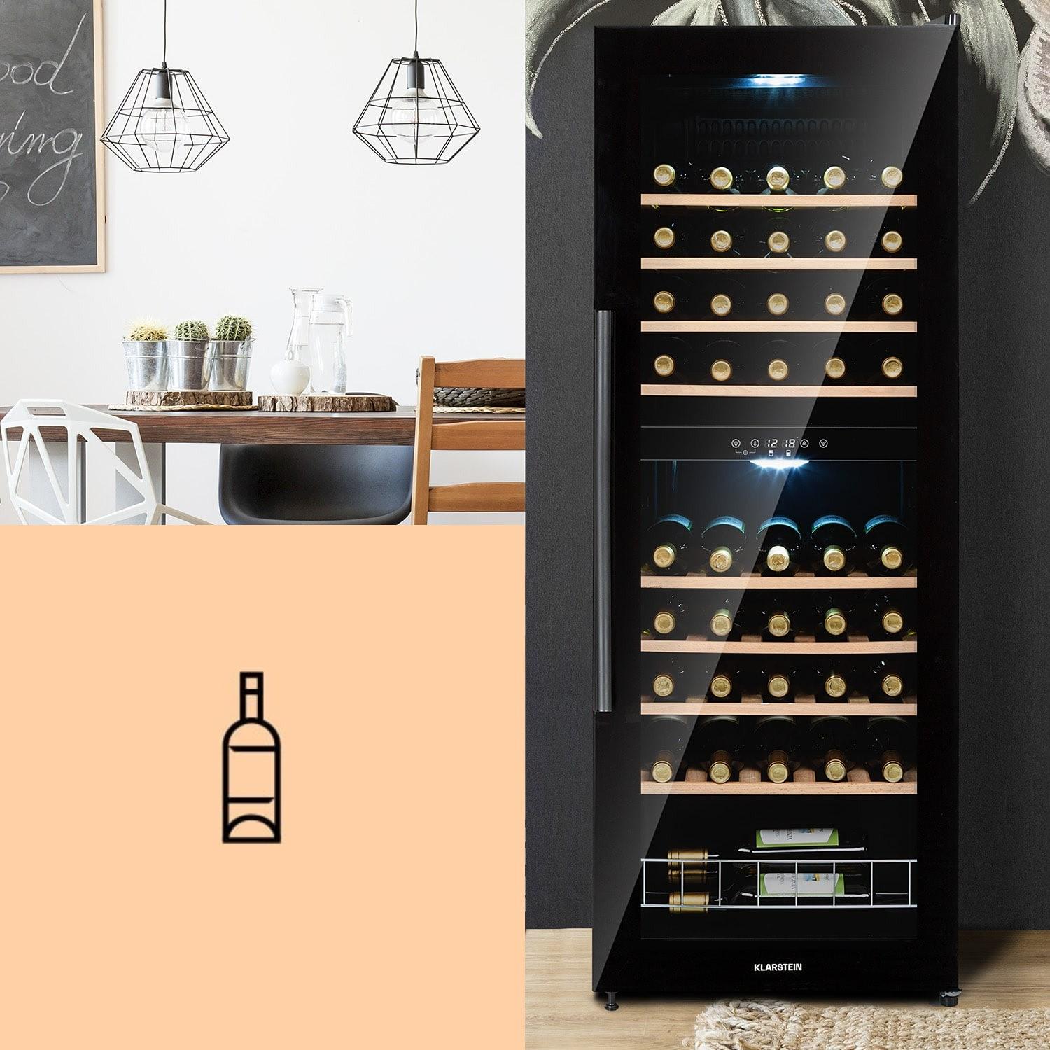 Холодильник для вина Klarstein Barossa 54 Duo 2 охлаждающей зоны - фото 2