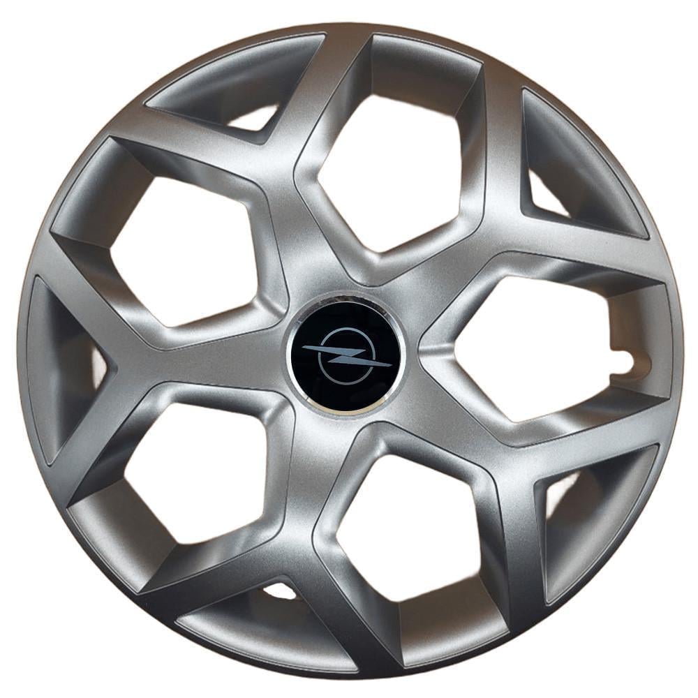 Колпаки SJS R16 с логотипом Opel NEW 435 4 шт. Серебристый (2789081162)