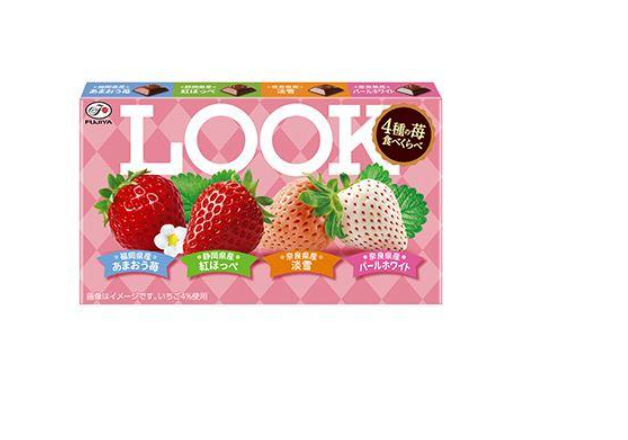Шоколад FUJIYA Look 4 Kinds of Strawberry з чотирма видами полуниці 47 г