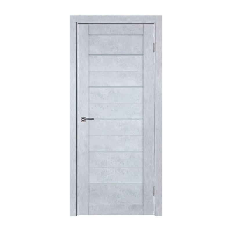 Дверное полотно TD ТД-776 R МДФ 2000х400 мм Серый бетон/Белое стекло (5357321)