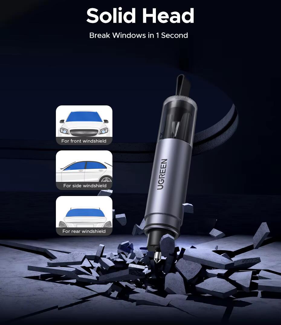 Різак для ременів безпеки UGREEN LP821 Grey (35347) - фото 2 Різак для ременів безпеки UGREEN LP821 Grey (35347) - фото 2