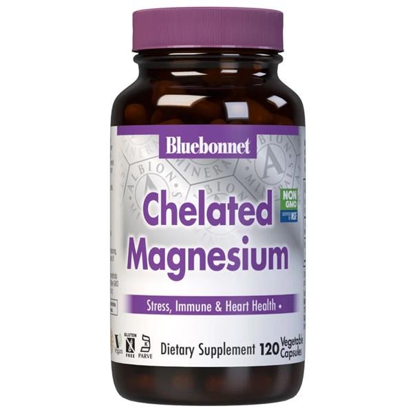 Мультимінеральний комплекс Bluebonnet Nutrition Chelated Magnesium Albion 120 капс. (000000635)