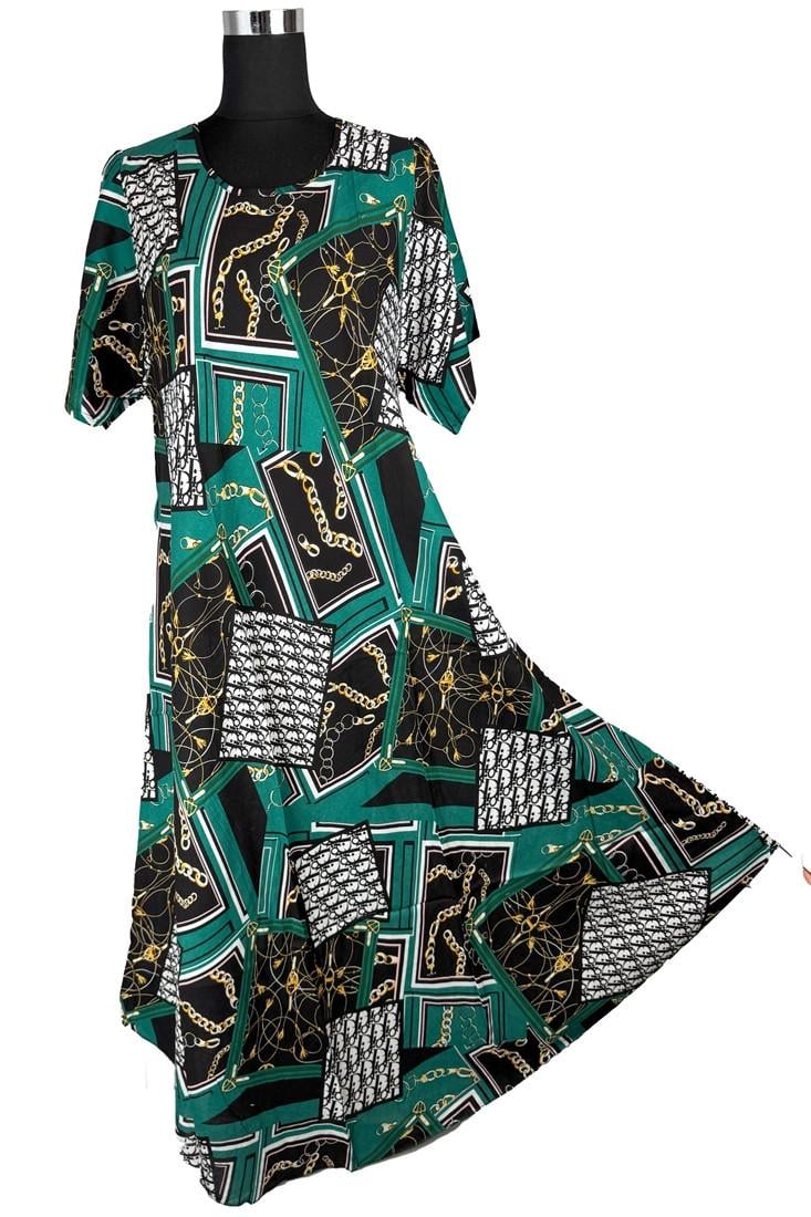 Сукня жіноча літня довга 2XL Різнокольоровий (2613888612)