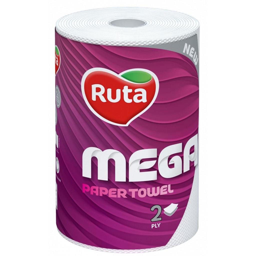 Рушник паперовий Ruta Mega двошаровий 150 відривів 1 шт. (4820202893653)