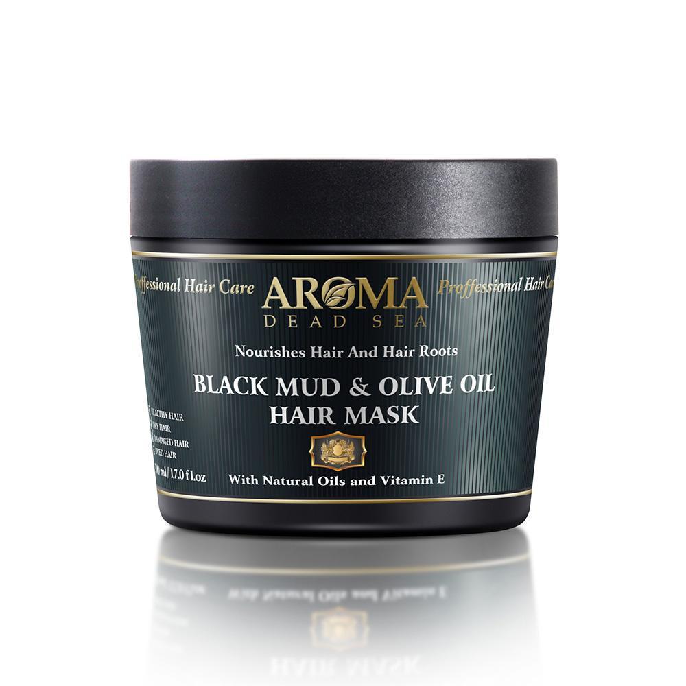 Маска для волос Aroma Dead Sea с черной грязью и оливковым маслом 500 мл (2519568523)