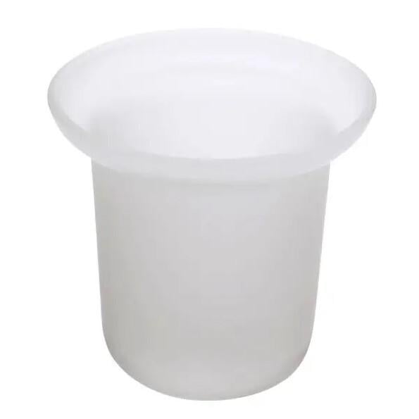 Колба для йоржика для унітазу Frap F753 без щітки Білий (126713)