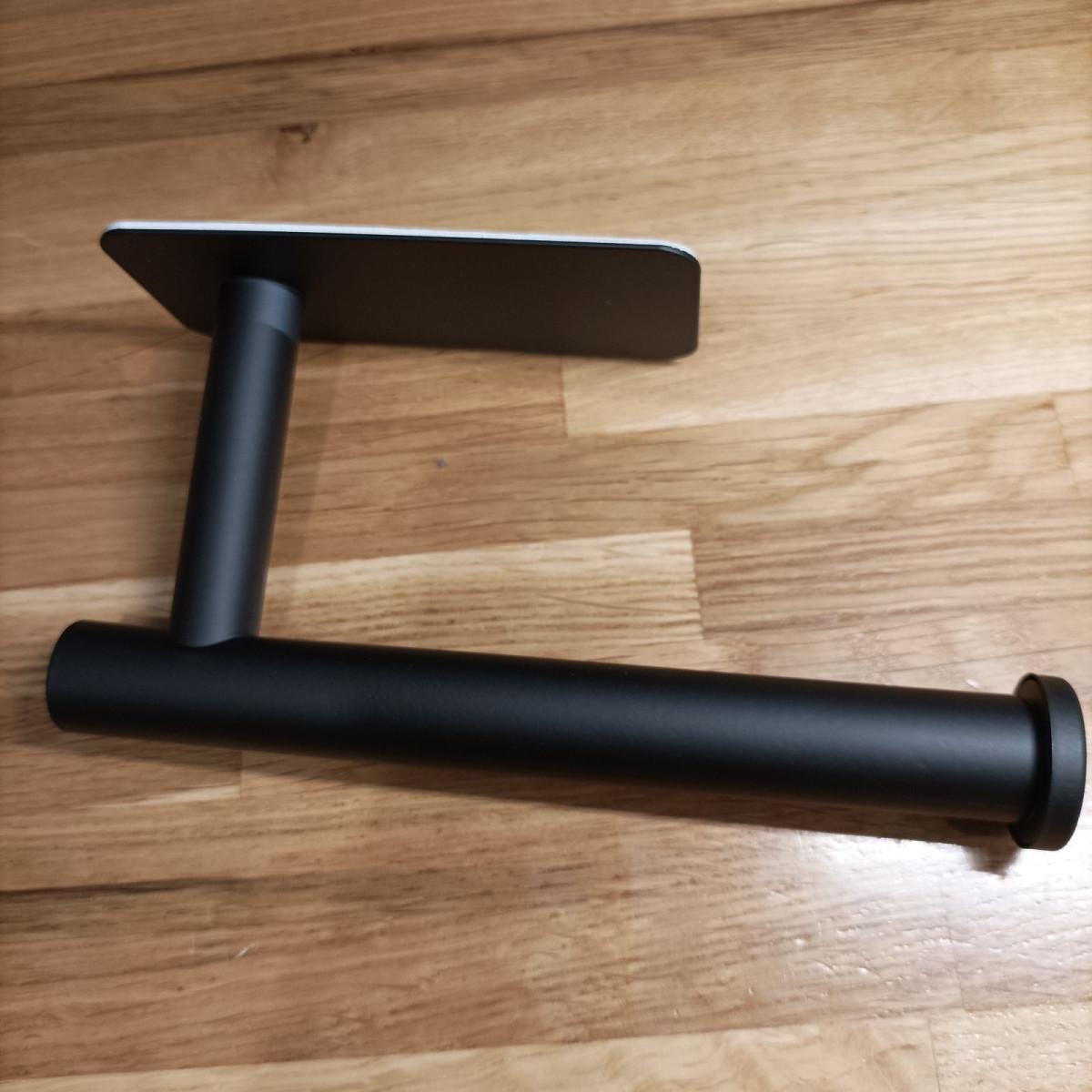 Тримач туалетного паперу Fumei F-200 із нержавіючої сталі на клейкій стрічці Чорний (3240) - фото 7 Тримач туалетного паперу Fumei F-200 із нержавіючої сталі на клейкій стрічці Чорний (3240) - фото 7